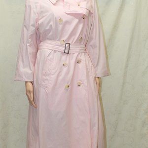 Beautiful Soft Pink Trench Coat by RAINSHEDDER Size 16 Like New